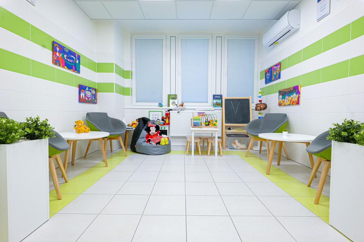 Detská čakáreň v ambulancii Storkdent
